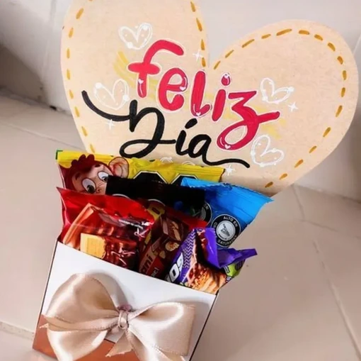 CESTA DE CHUCHES CON POSTAL (Negro)