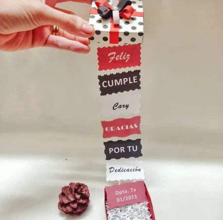 CAJA CON ESCRITO (Blanco)