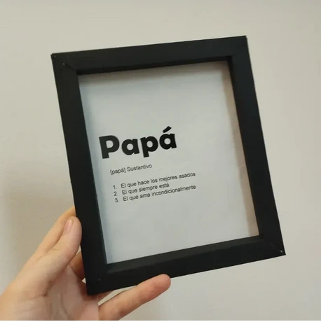 MINI CUADRO (Blanco, Sin capa protectora)