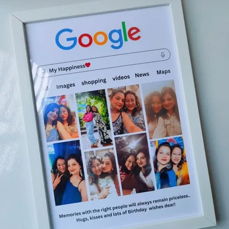 CUADRO GOOGLE (Negro, Sin capa protectora)