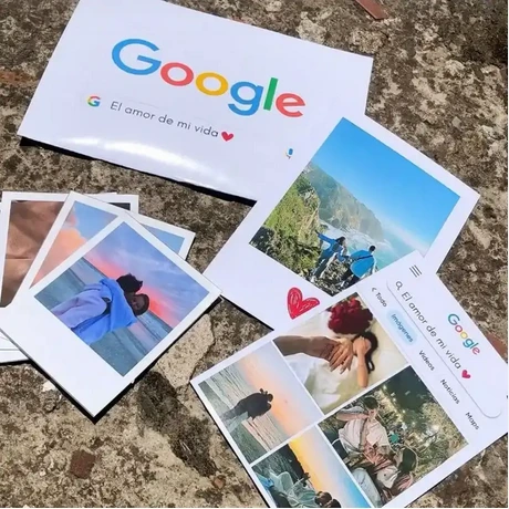 POSTAL GOOGLE + POLAROID