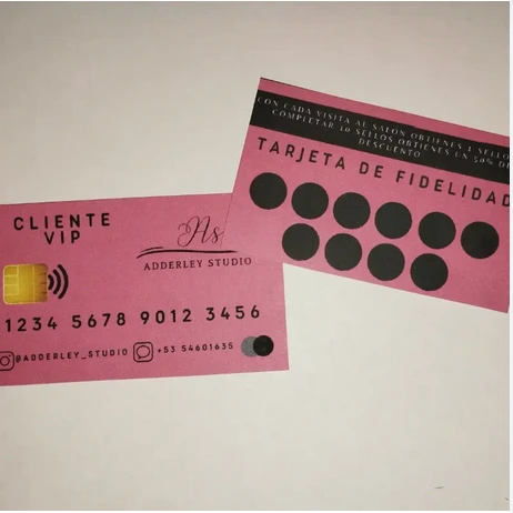 TARJETAS DE FIDELIDAD (a una cara)